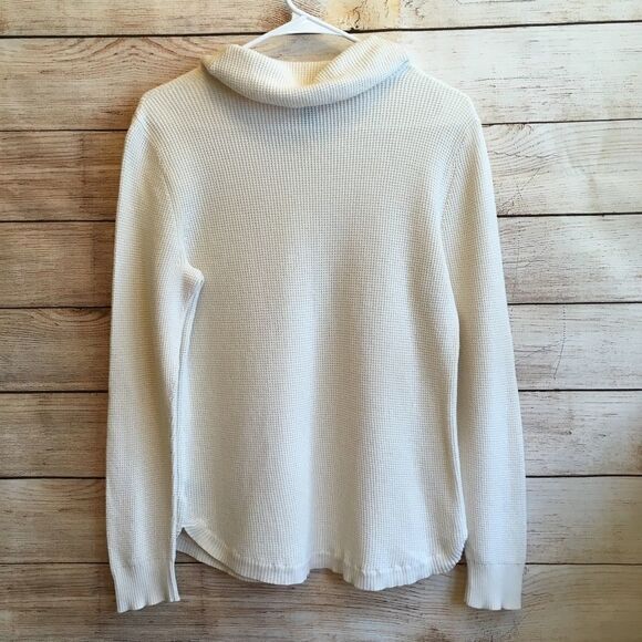 LAUREN JEANS CO WAFFLE KNIT TOP IN CREAM‎ - Picture 6 of 6